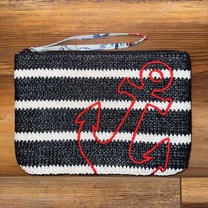 Vera Bradley Anchors Aweigh Straw Wristlet NWOT